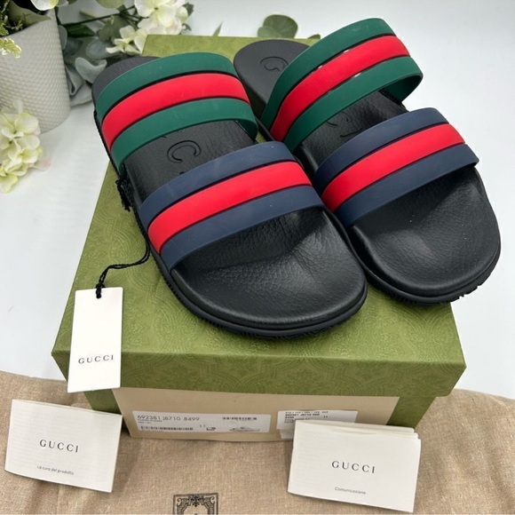 Men’s Gucci, Agrado double strap sandal size 11 made in Italy - Picture 1 of 11